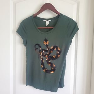 H&M Snake Tee
